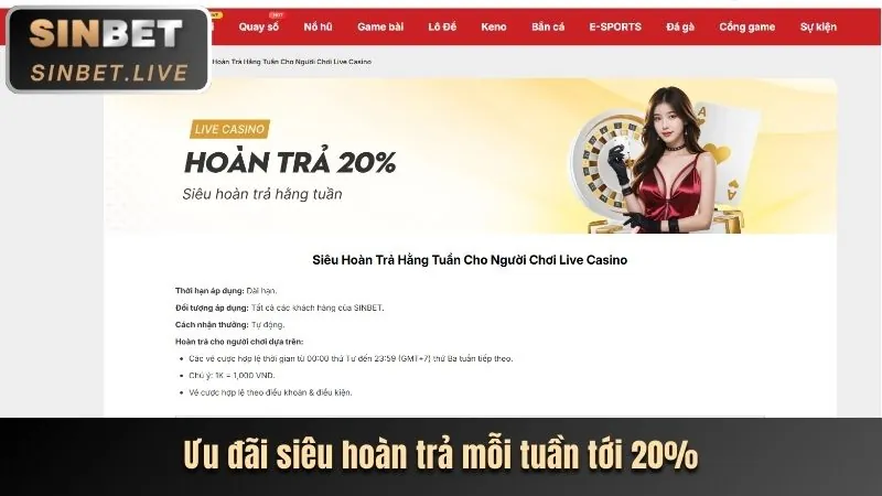 Thưởng nạp lại VIP okbet casino